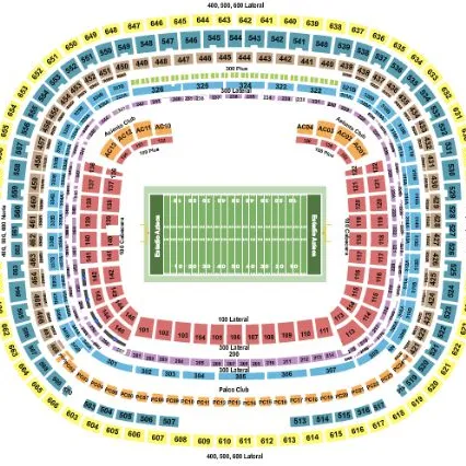 Estadio Azteca seating map 091625